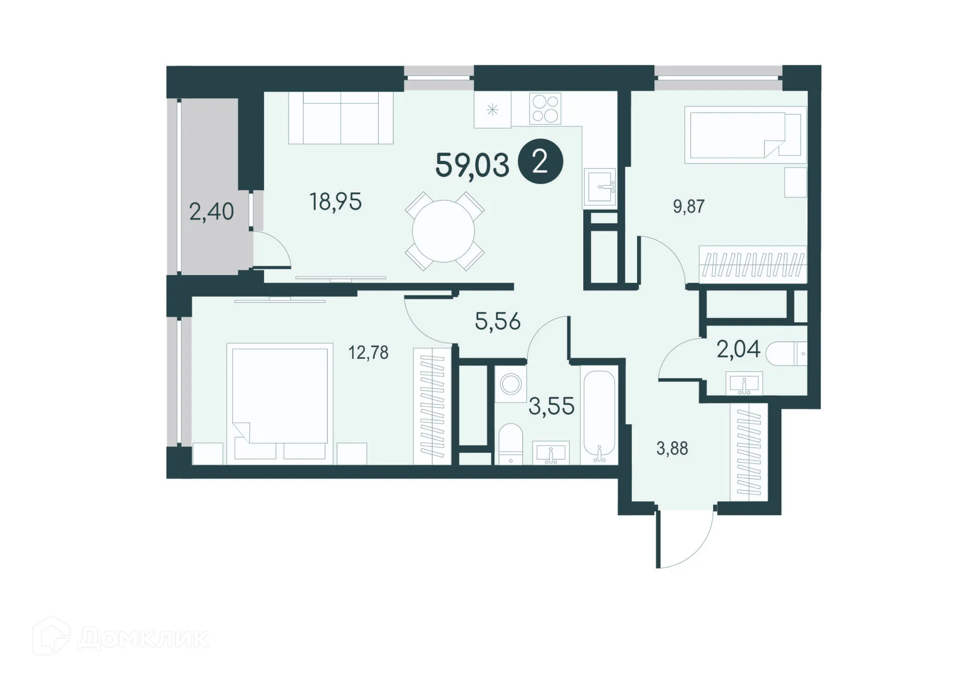 Фото квартиры в ЖК Малиновые высоты