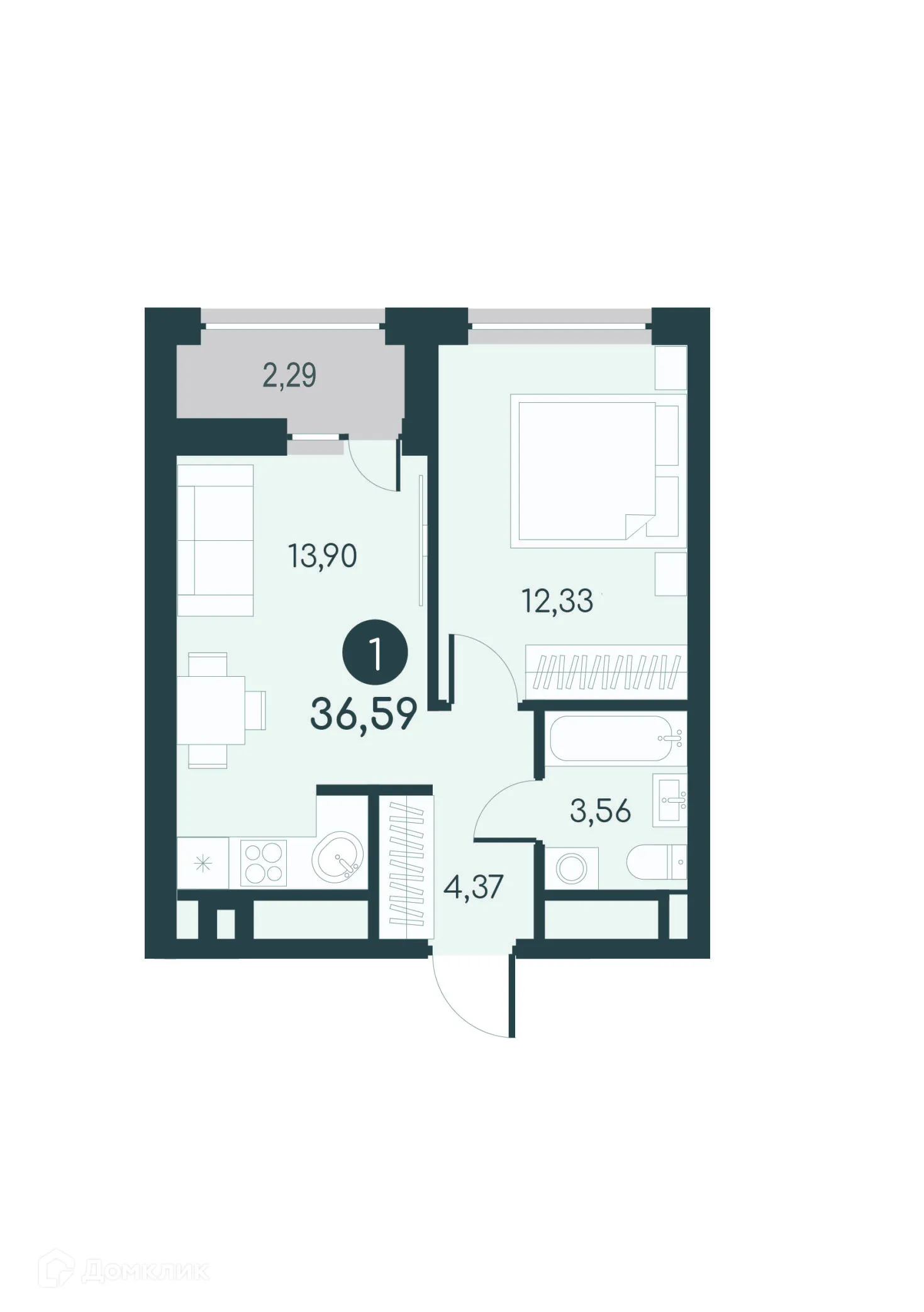 Фото квартиры в ЖК Малиновые высоты