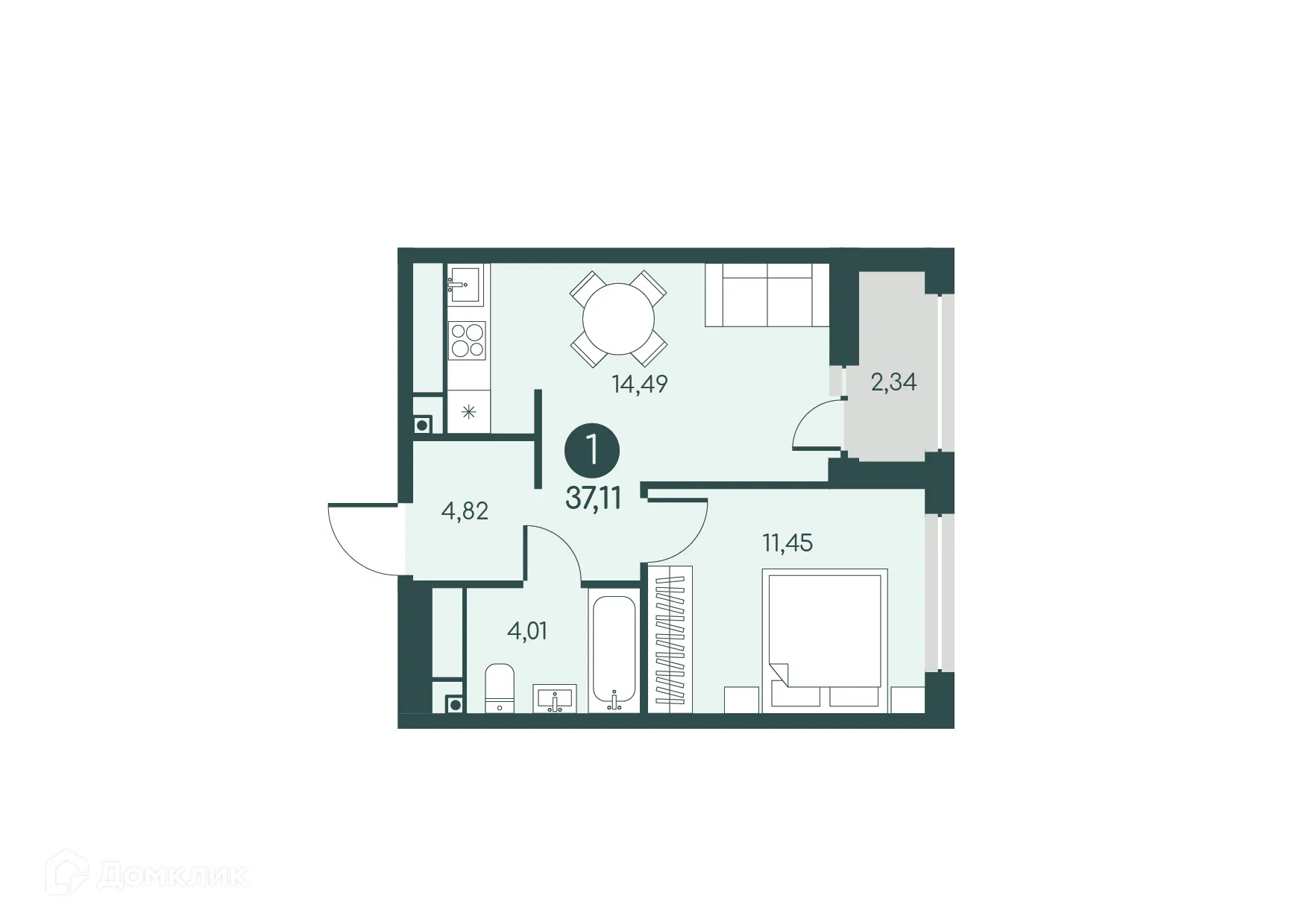 Фото квартиры в ЖК Малиновые высоты