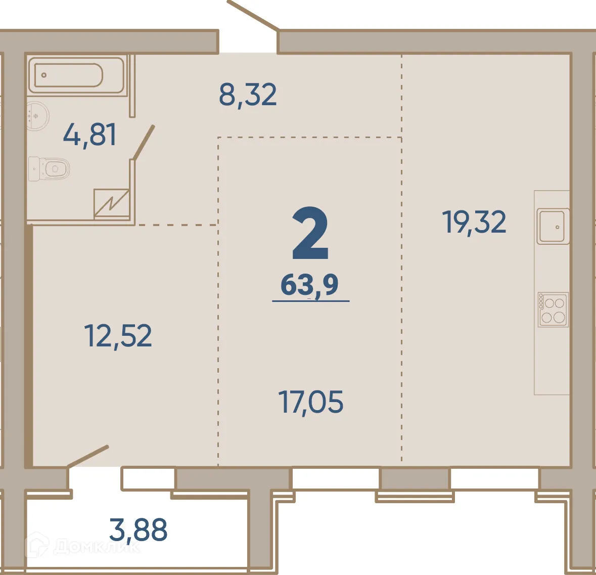 Фото квартиры в ЖК Династия 2