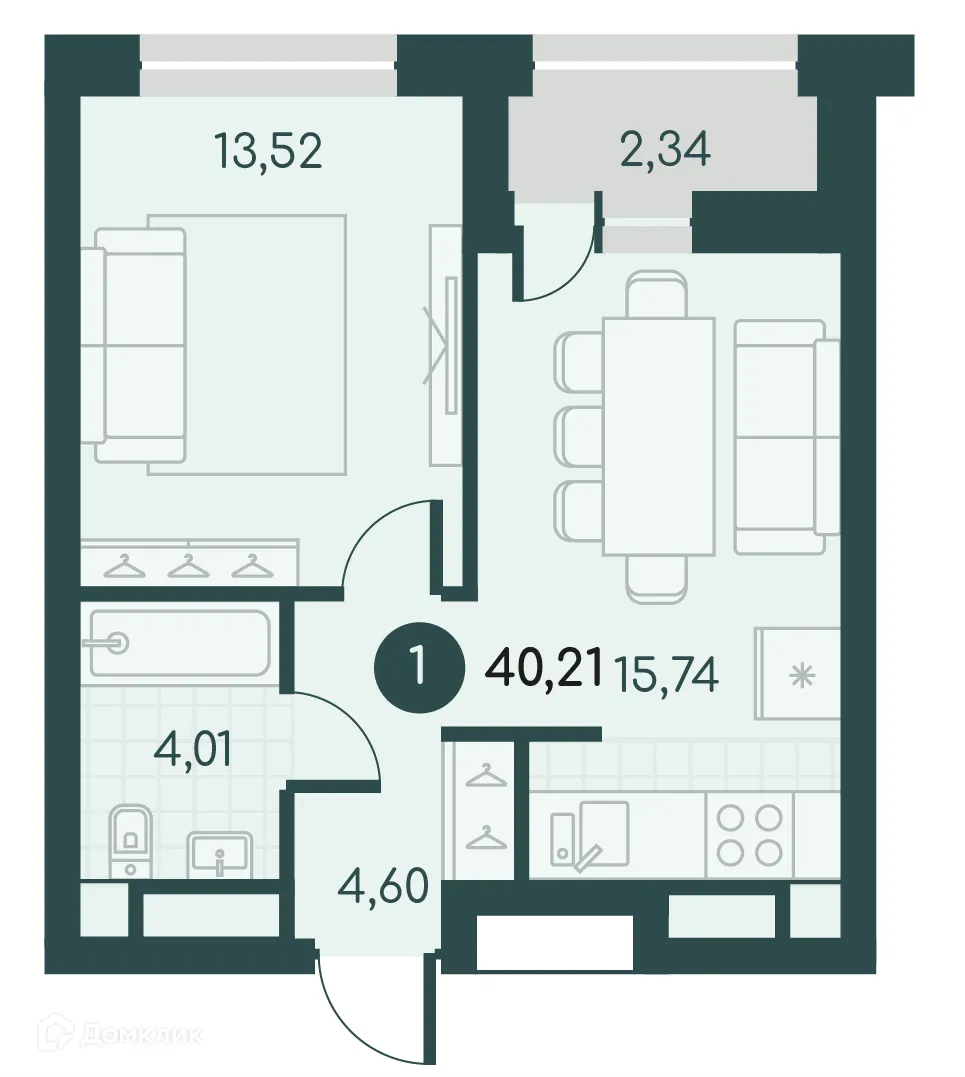 Фото квартиры в ЖК Малиновые высоты