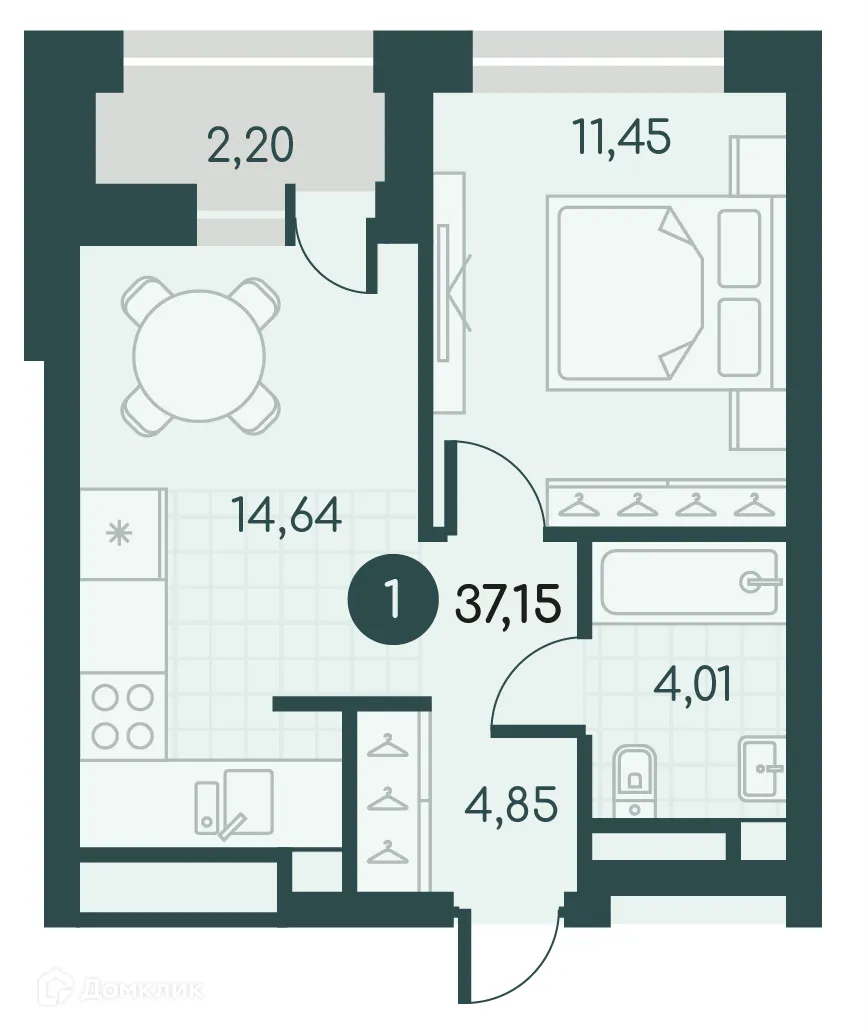 Фото квартиры в ЖК Малиновые высоты