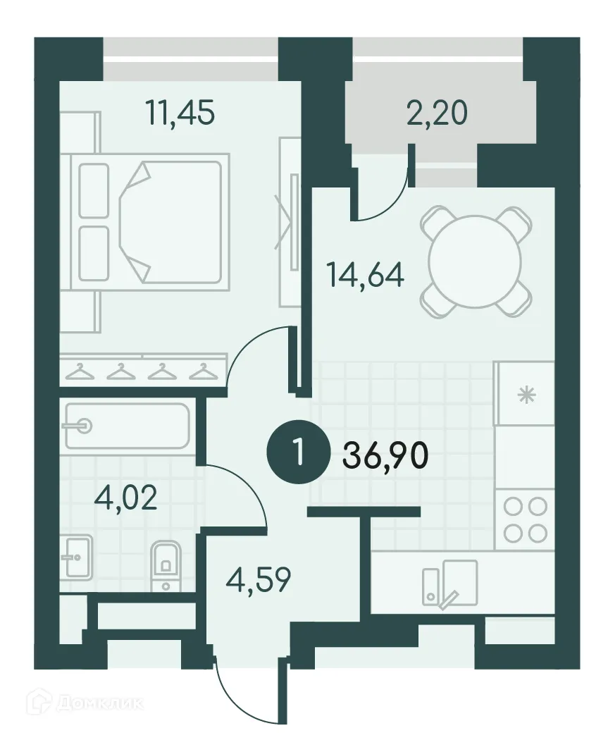 Фото квартиры в ЖК Малиновые высоты