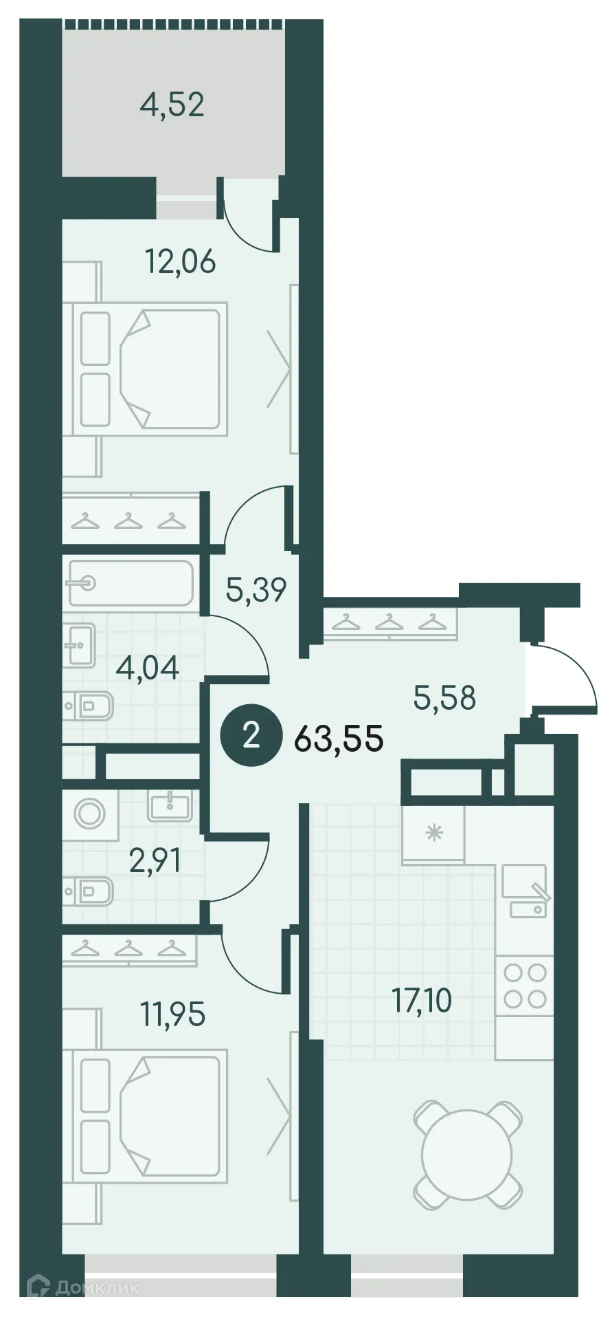 Фото квартиры в ЖК Малиновые высоты