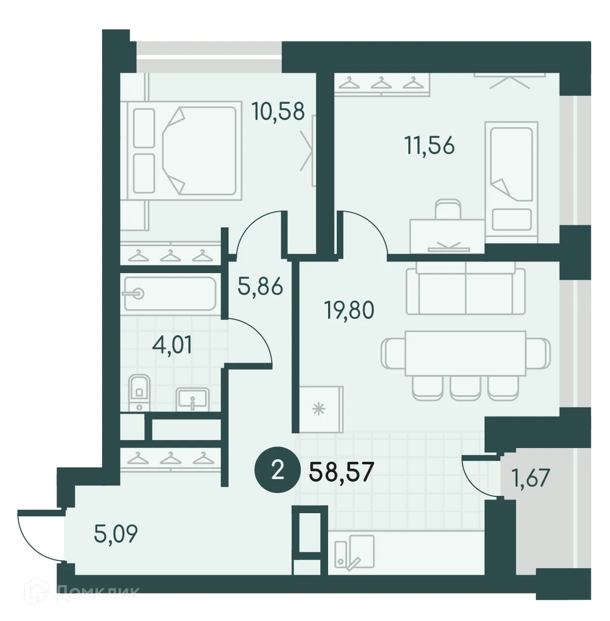 Фото квартиры в ЖК Малиновые высоты