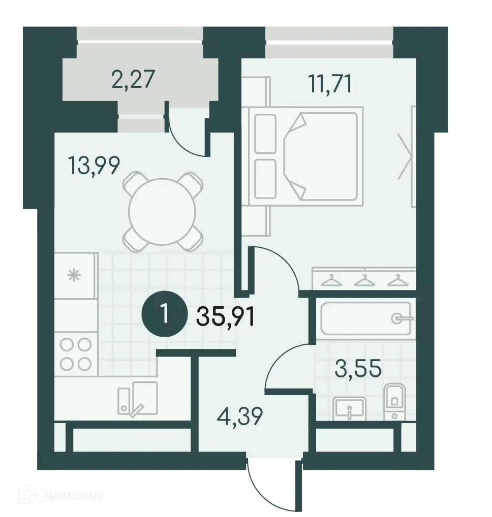 Фото квартиры в ЖК Малиновые высоты