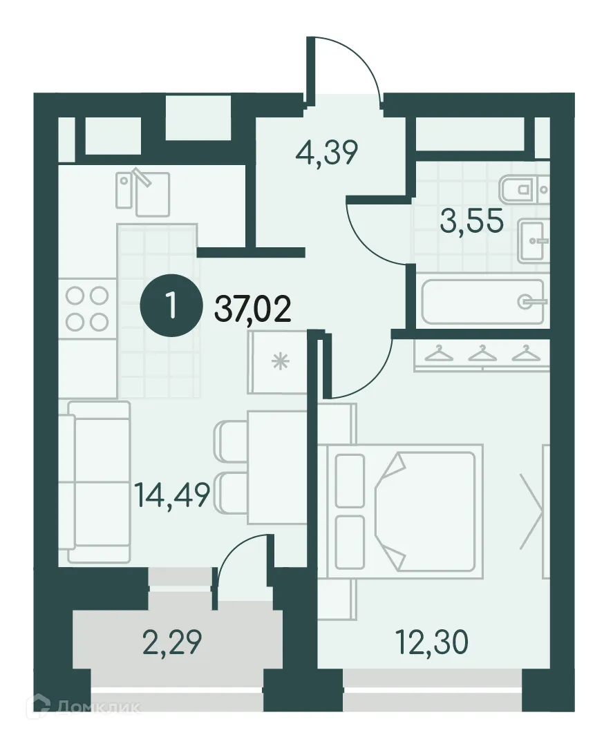 Фото квартиры в ЖК Малиновые высоты