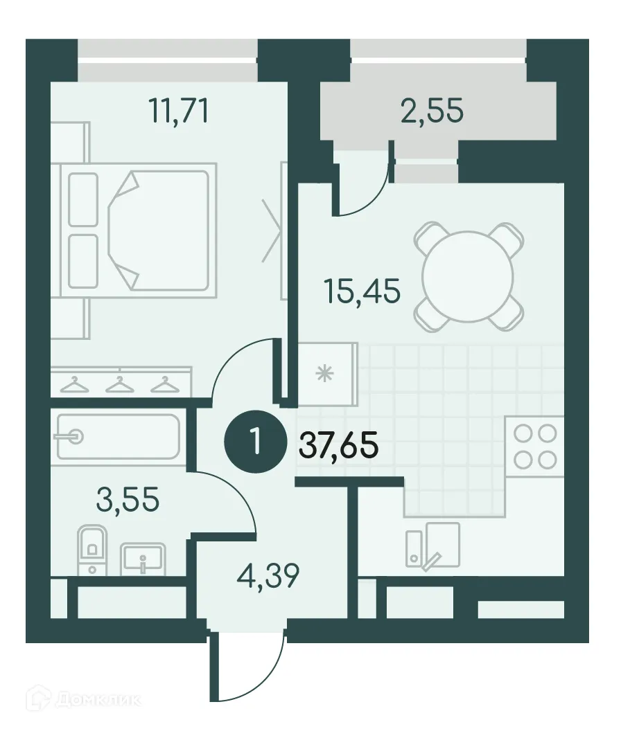 Фото квартиры в ЖК Малиновые высоты