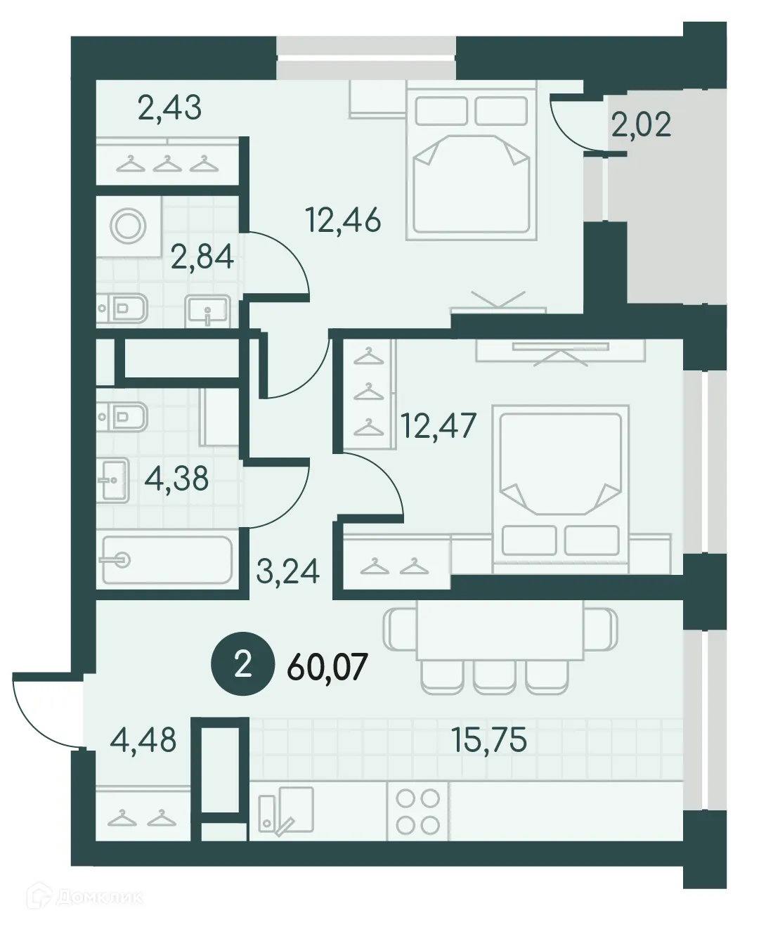 Фото квартиры в ЖК Малиновые высоты