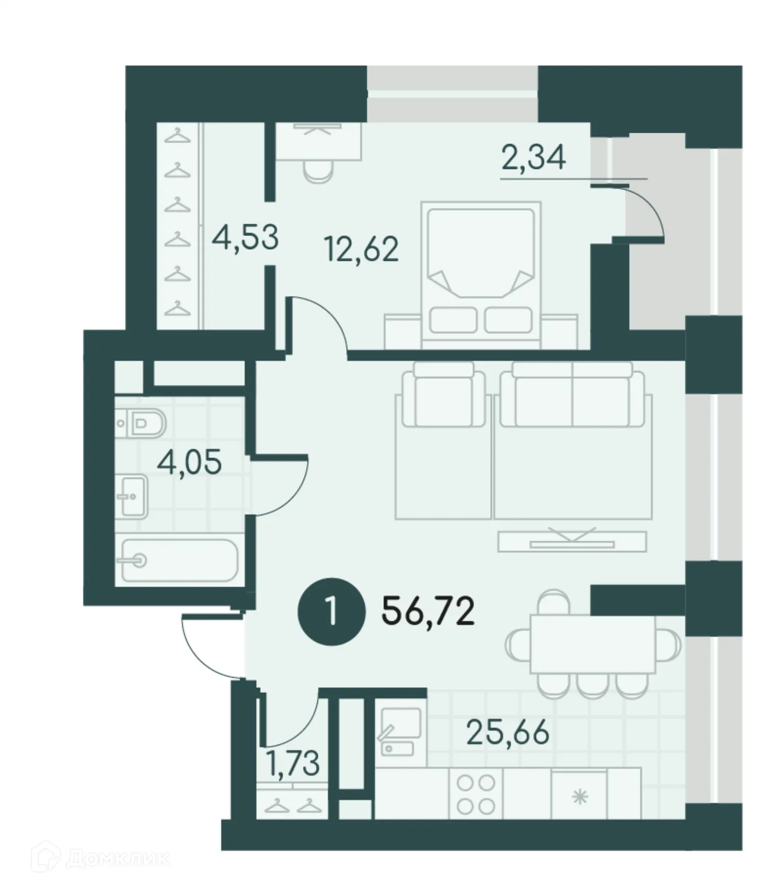 Фото квартиры в ЖК Малиновые высоты