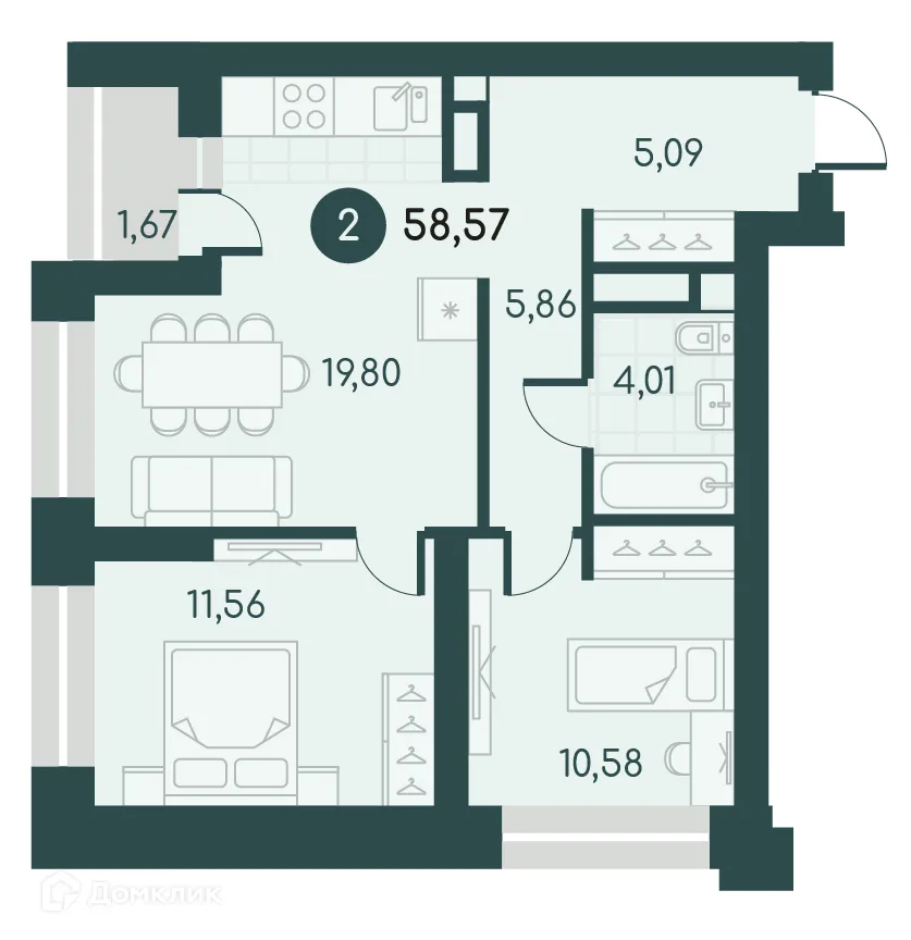Фото квартиры в ЖК Малиновые высоты