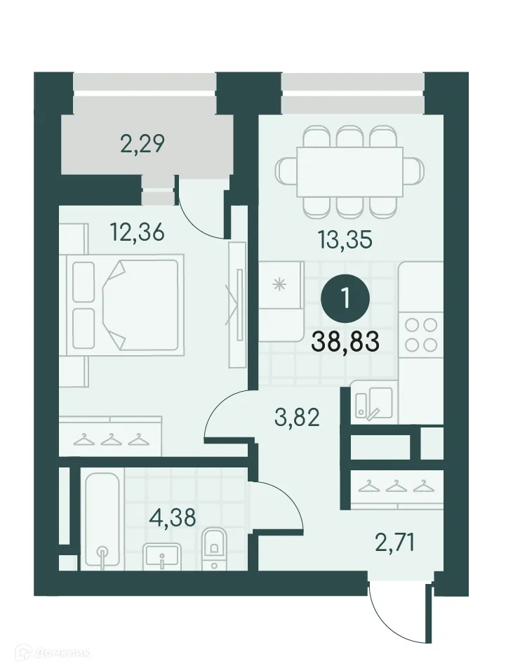 Фото квартиры в ЖК Малиновые высоты