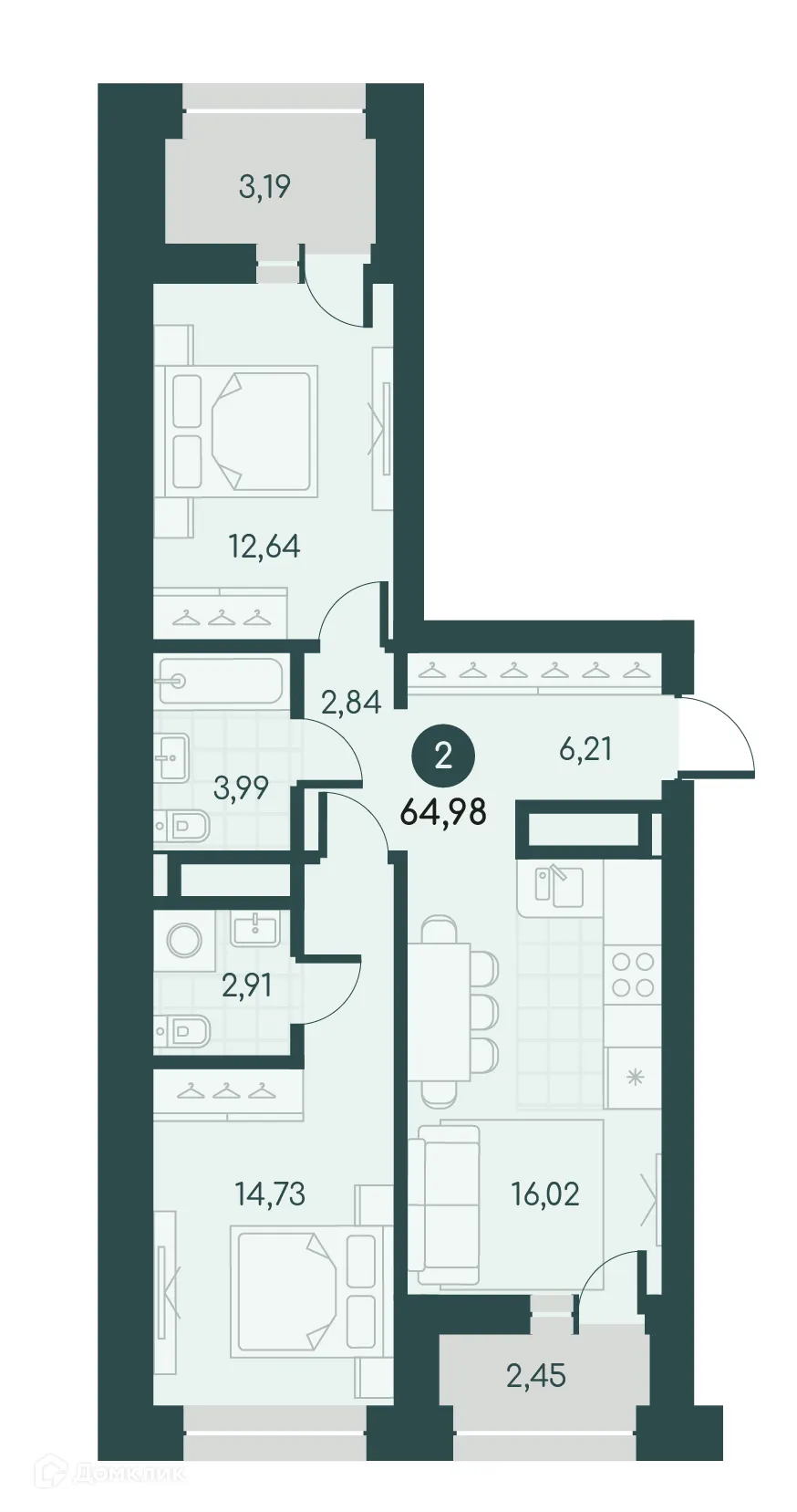 Фото квартиры в ЖК Малиновые высоты