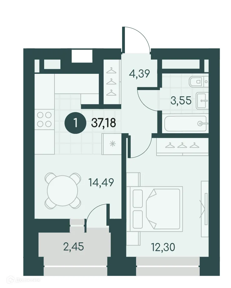 Фото квартиры в ЖК Малиновые высоты