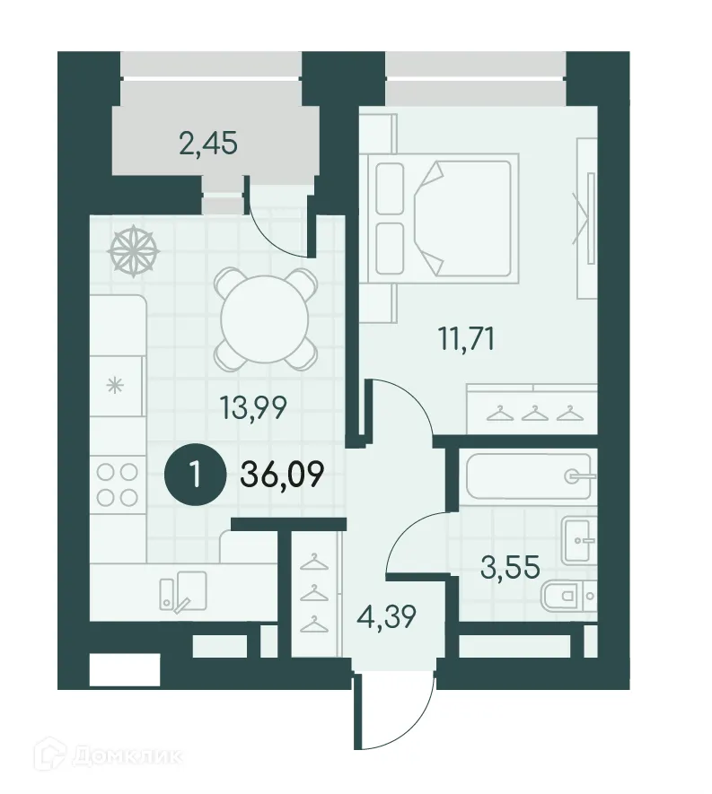 Фото квартиры в ЖК Малиновые высоты