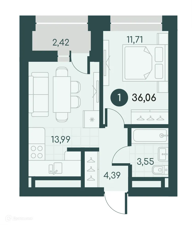 Фото квартиры в ЖК Малиновые высоты