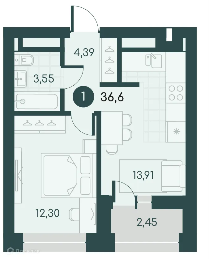 Фото квартиры в ЖК Малиновые высоты