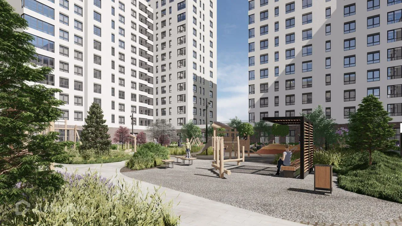 Планировка 1-комнатной квартиры 38.65 м² в ЖК Островский vitamin-сити, г. Курган — фото 6