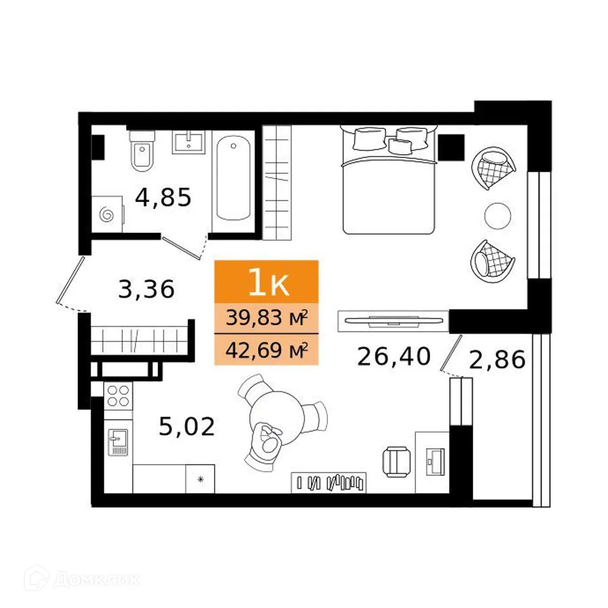 Фото квартиры в ЖК Островский vitamin-сити
