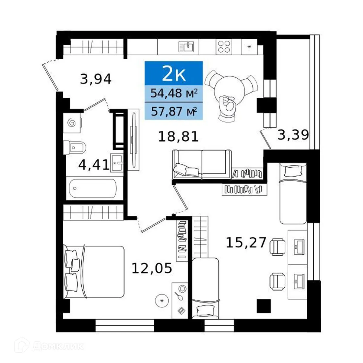Фото квартиры в ЖК Островский vitamin-сити