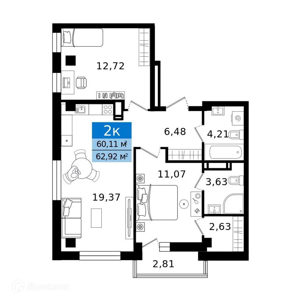 Фото квартиры в ЖК Островский vitamin-сити