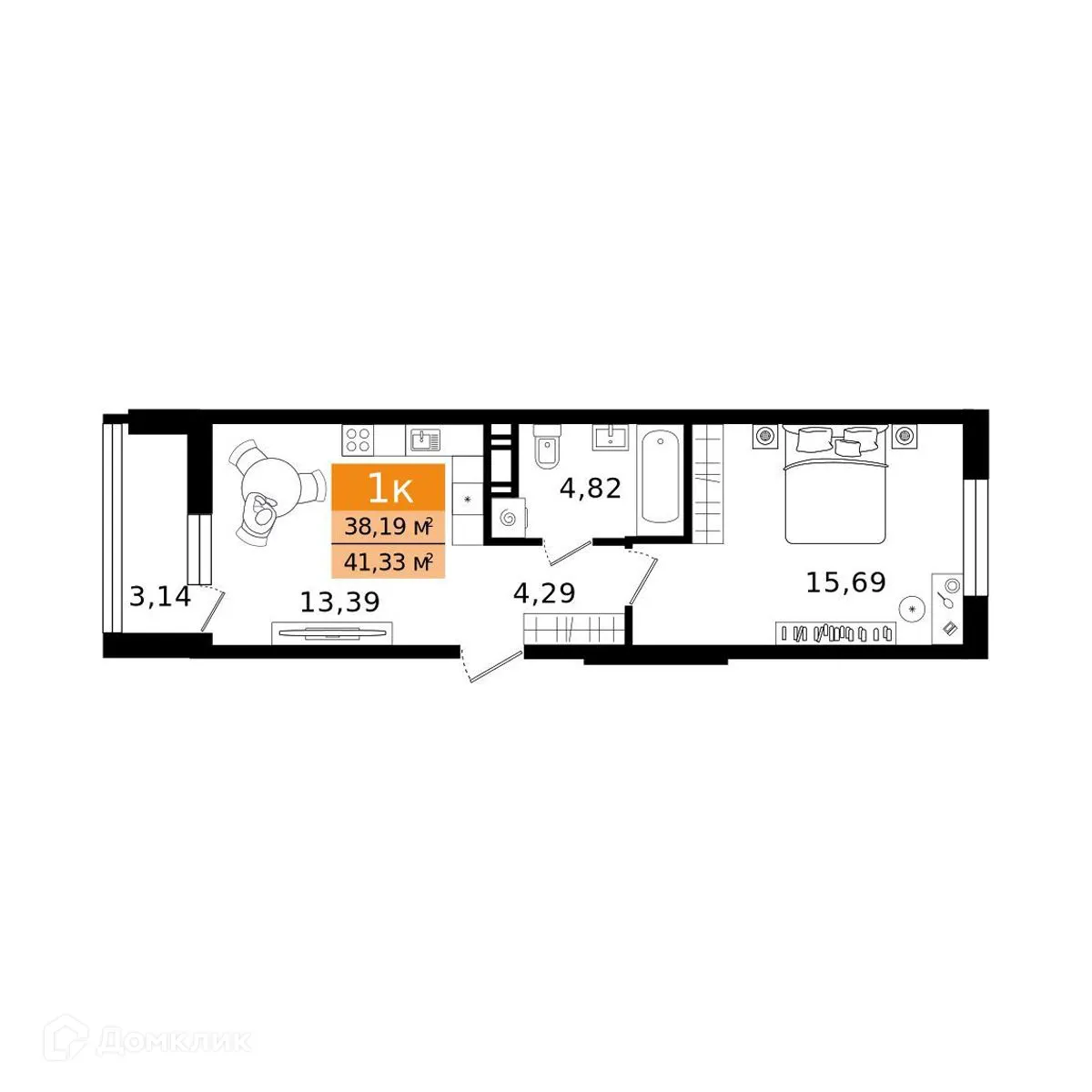 Фото квартиры в ЖК Островский vitamin-сити