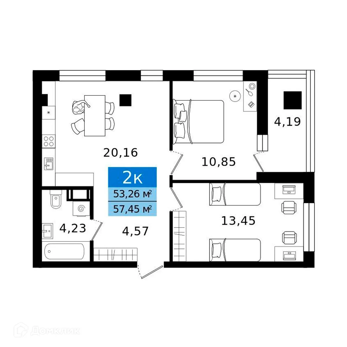 Фото квартиры в ЖК Островский vitamin-сити