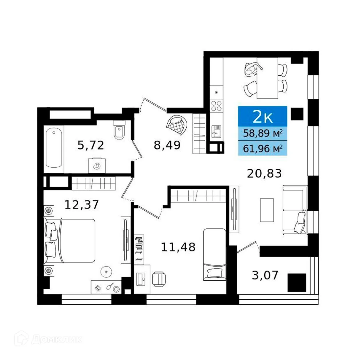 Фото квартиры в ЖК Островский vitamin-сити