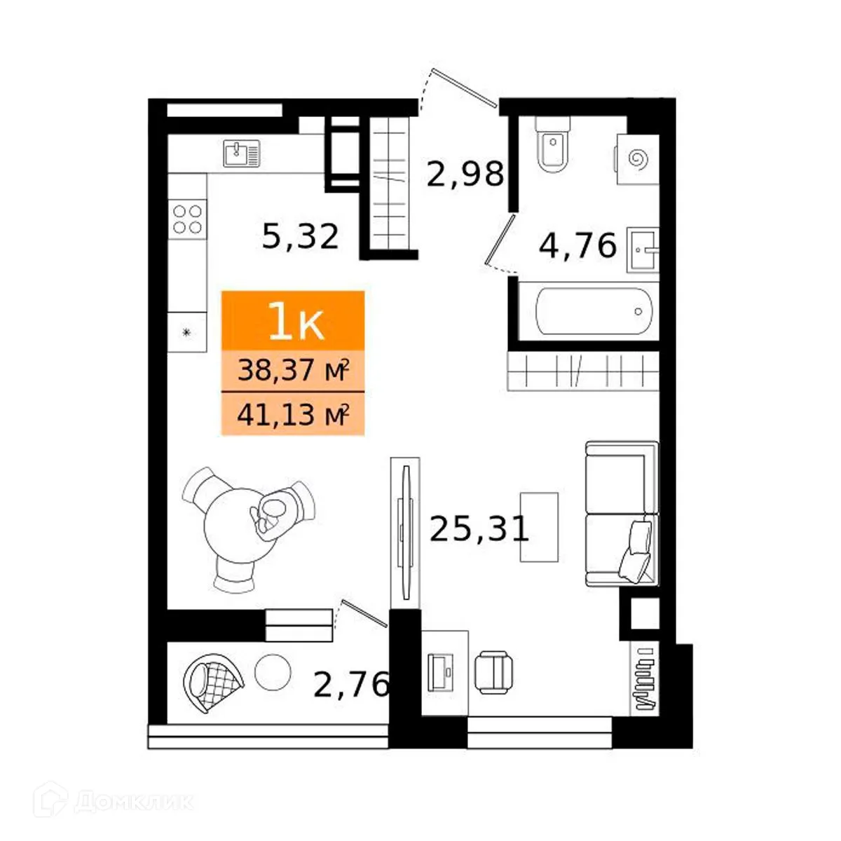 Фото квартиры в ЖК Островский vitamin-сити