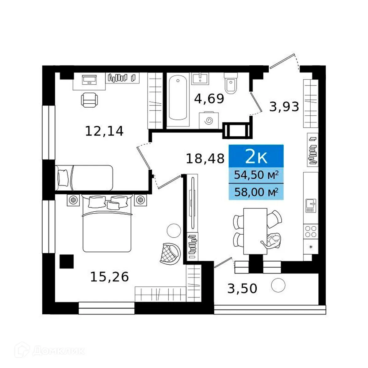 Фото квартиры в ЖК Островский vitamin-сити