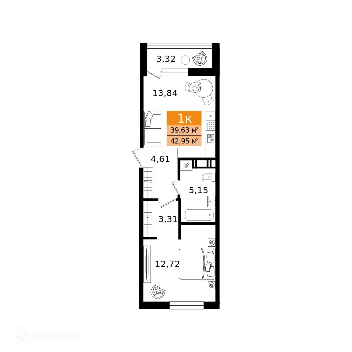 Фото квартиры в ЖК Островский vitamin-сити