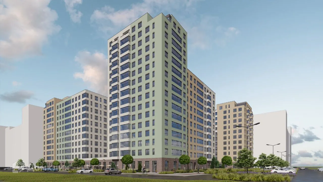 Планировка 2-комнатной квартиры 58.16 м² в ЖК Островский vitamin-сити, г. Курган — фото 3