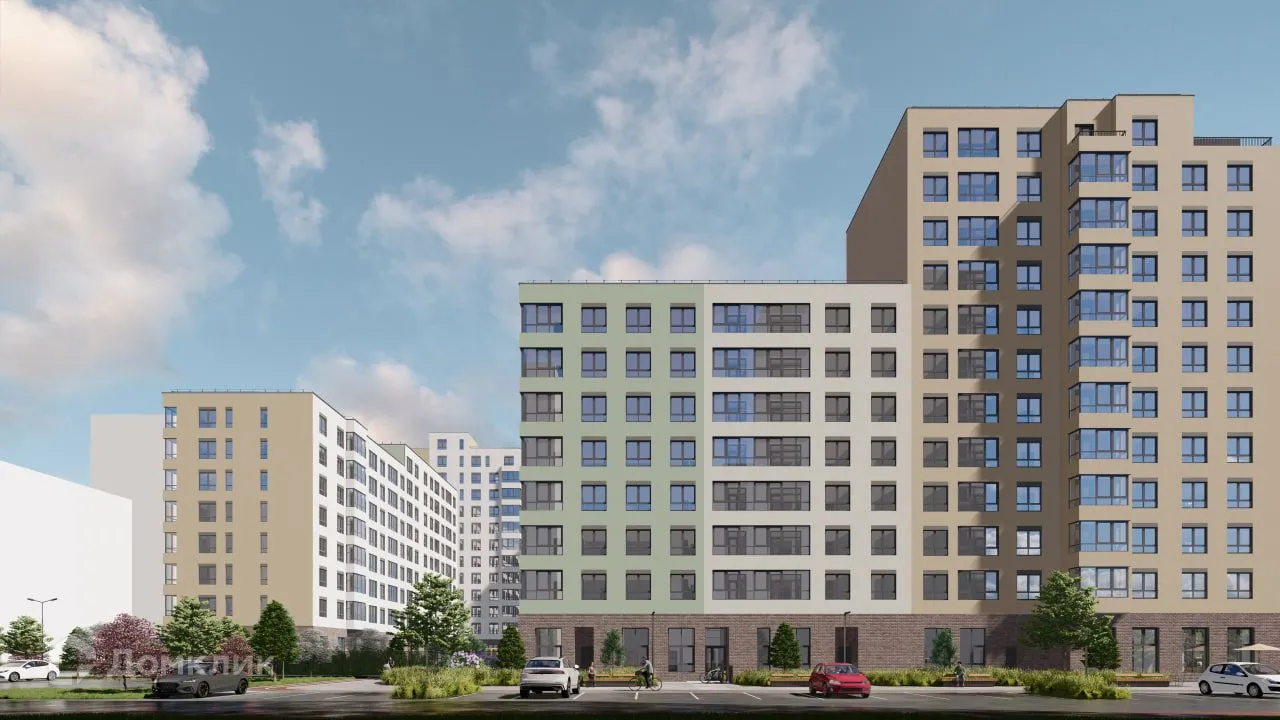 Планировка 2-комнатной квартиры 58.16 м² в ЖК Островский vitamin-сити, г. Курган — фото 4