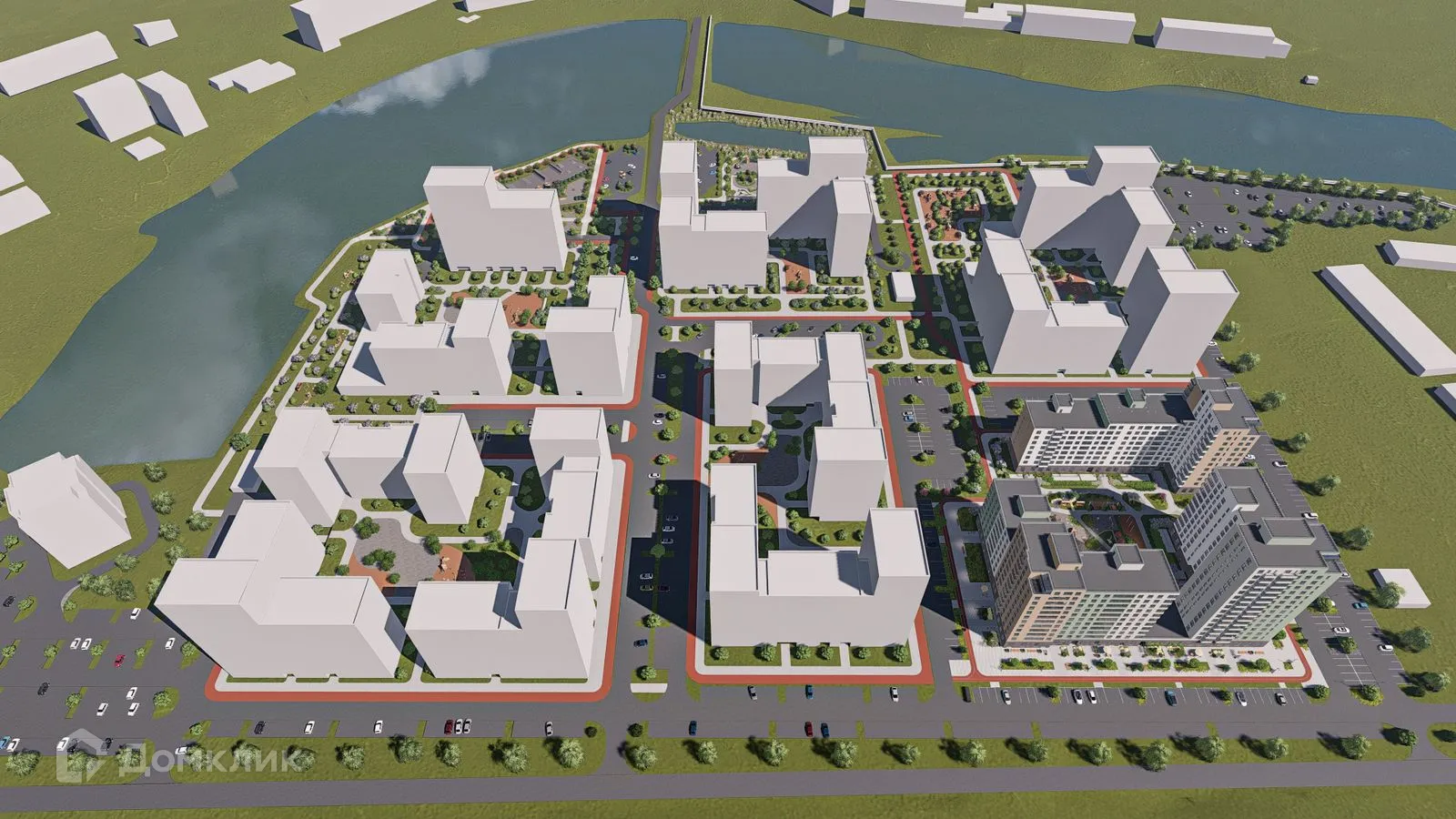 Планировка 2-комнатной квартиры 58.16 м² в ЖК Островский vitamin-сити, г. Курган — фото 5