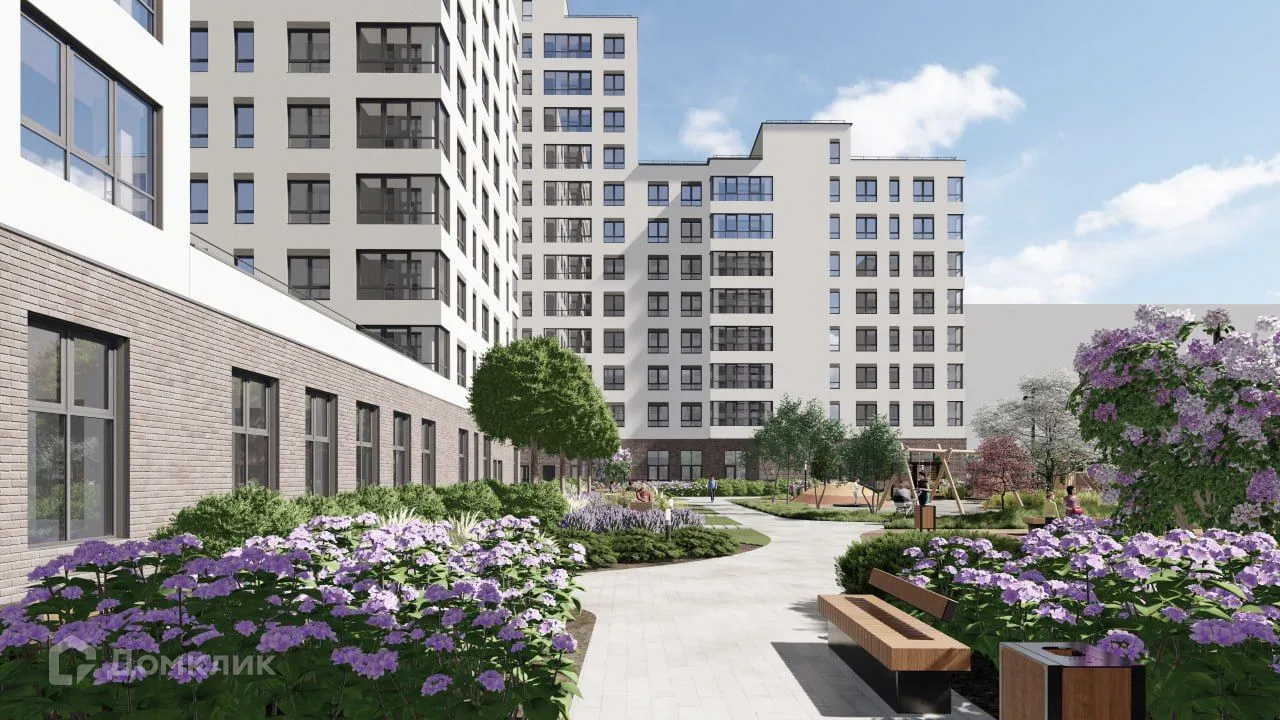 Планировка 2-комнатной квартиры 58.16 м² в ЖК Островский vitamin-сити, г. Курган — фото 6