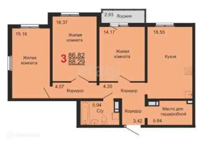 Фото квартиры в ЖК "Эталон"