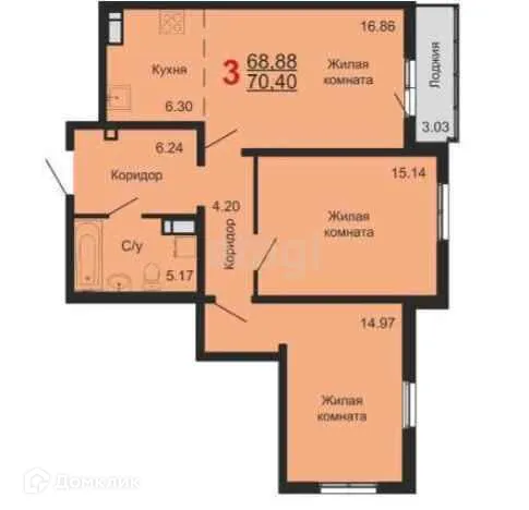 Фото квартиры в ЖК "Эталон"