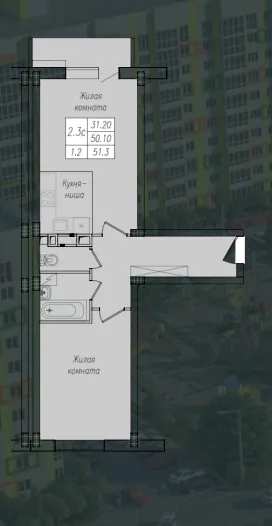 Фото квартиры в ЖК Солянка парк