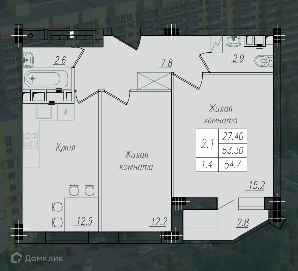 Фото квартиры в ЖК Солянка парк