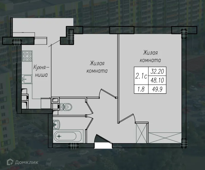 Фото квартиры в ЖК Солянка парк