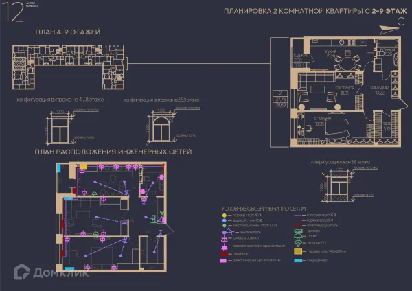 2 комн. квартиры в Липецке новостройки