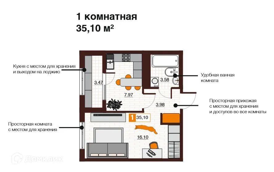 Фото квартиры в ЖК Фамильные кварталы