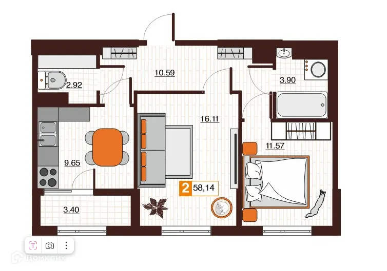 Фото квартиры в ЖК Фамильные кварталы