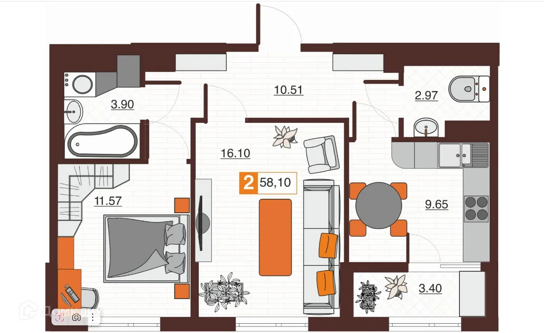 Фото квартиры в ЖК Фамильные кварталы