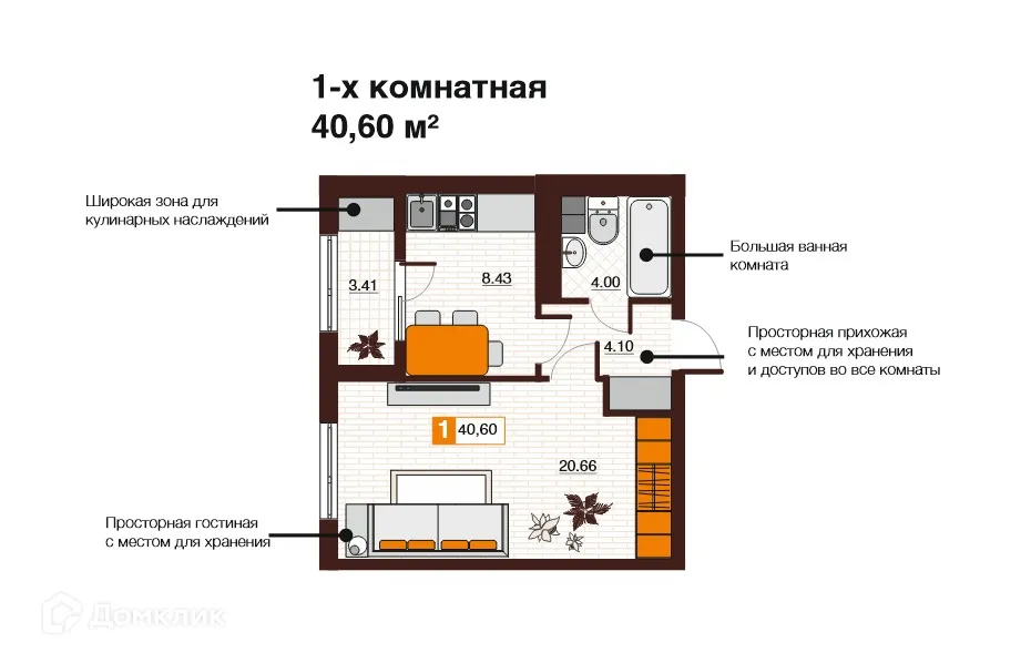 Фото квартиры в ЖК Фамильные кварталы