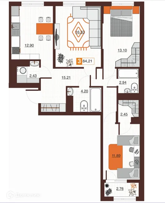 Фото квартиры в ЖК Фамильные кварталы