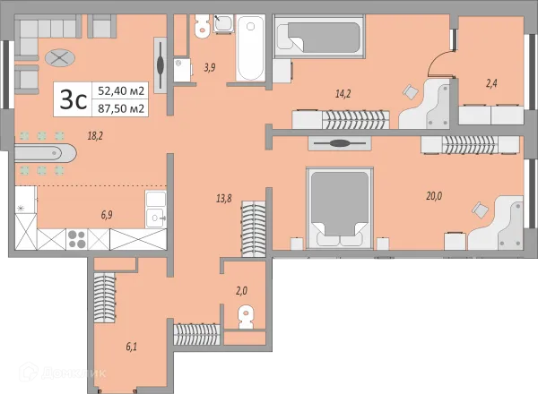 Квартира в ЖК Осенний лист