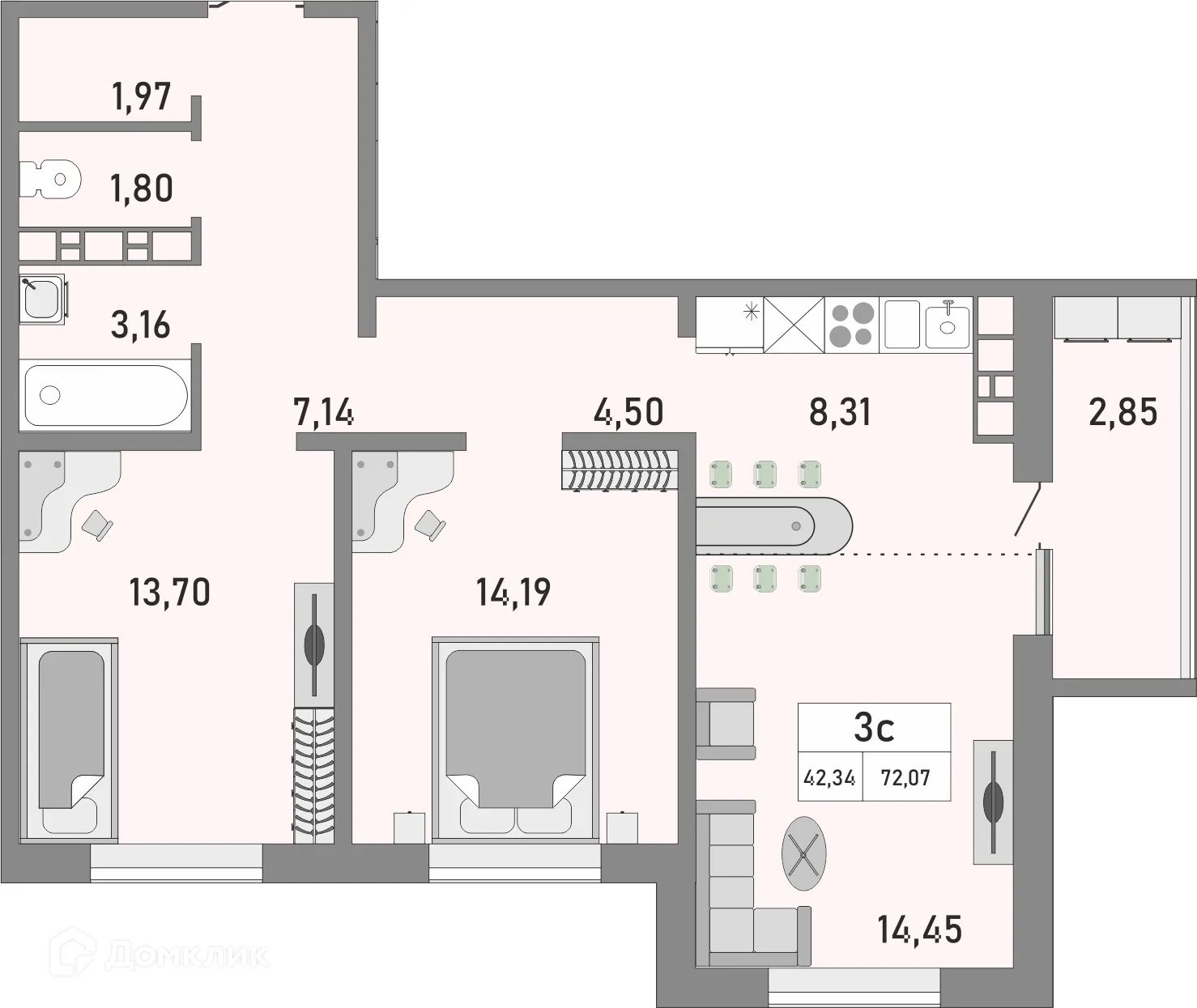 Фото квартиры в ЖК Осенний лист