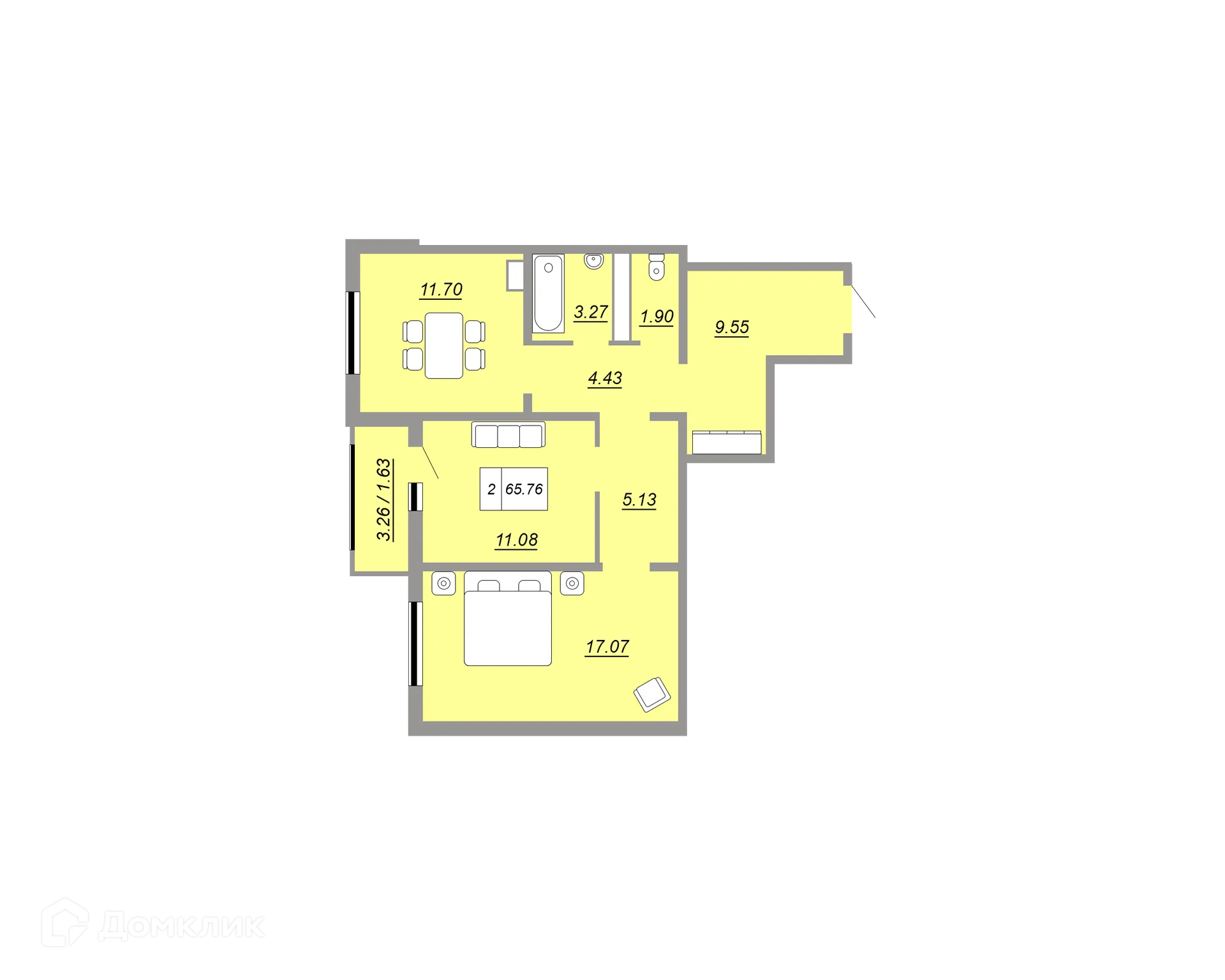 Фото квартиры в ЖК Осенний лист