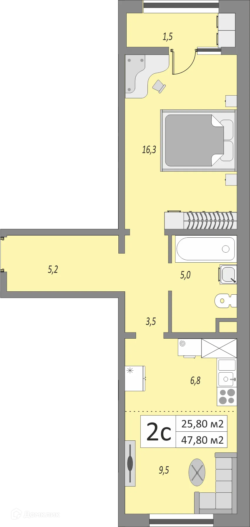 Фото квартиры в ЖК Осенний лист